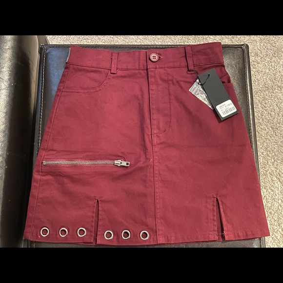Carmar Dresses & Skirts - NWT Carmar Los Angeles Burgundy mini skirt